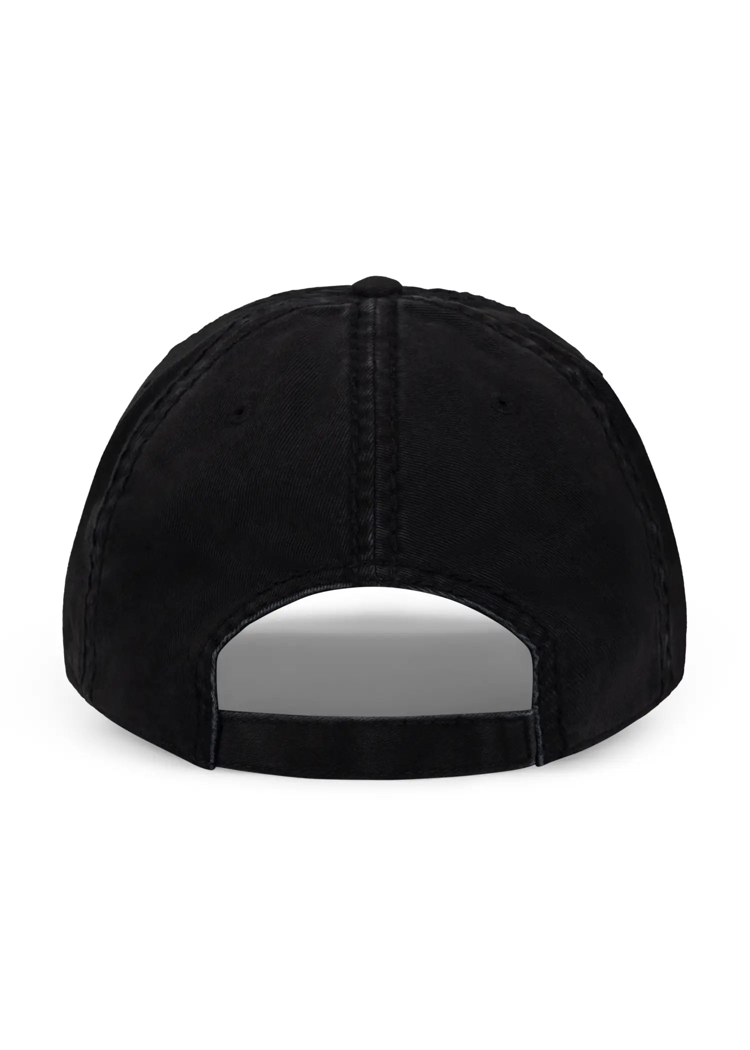 Aaron Esh luxury designer cap with AE logo in black and white - back view